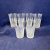 Set van 6 kristallen waterglazen Wilhelmina slijpsel