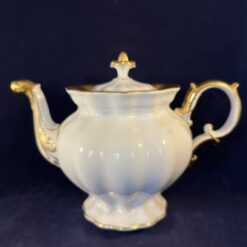 Furstenberg set grote theepot hoog 20 cm, inhoud 1700 cc, grote suikerpot en roomkan. - Afbeelding 5