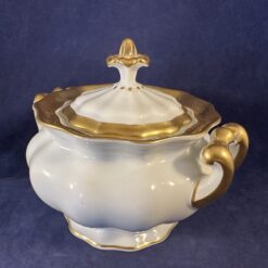Furstenberg set grote theepot hoog 20 cm, inhoud 1700 cc, grote suikerpot en roomkan. - Afbeelding 13