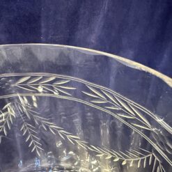 Kristallen geslepen bowlschaal met deksel met 8 glazen met oor hoog 32 cm, Ø 20 cm - Afbeelding 3