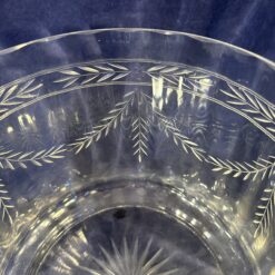 Kristallen geslepen bowlschaal met deksel met 8 glazen met oor hoog 32 cm, Ø 20 cm - Afbeelding 4