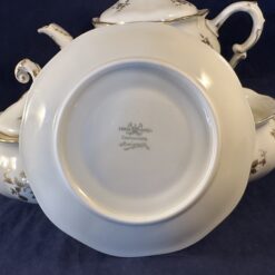 Pirkenhammer 'Avignon' porseleinen theeset bestaande uit theepot, suikerpot, roomkan en 5 kop en schotels - Afbeelding 4
