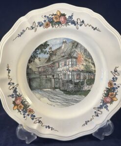 Sarreguemines 'Obernai' dinerbord Ø 24,7 cm (vakwerk)
