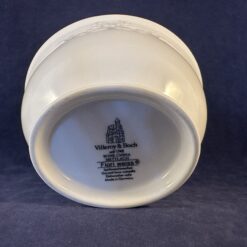 Villeroy & Boch 'Fiori Weiss' suikerpot met deksel hoog 10 cm. 11 x 9,8 cm. - Afbeelding 3