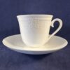 Villeroy & Boch 'Fiori Weiss'koffiekop en schotel Ø 8 cm hoog 7 cm.