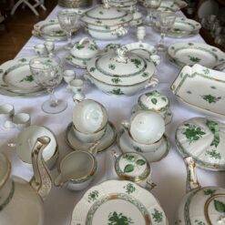 Herend Apponyi vert / groen servies, 12 persoons