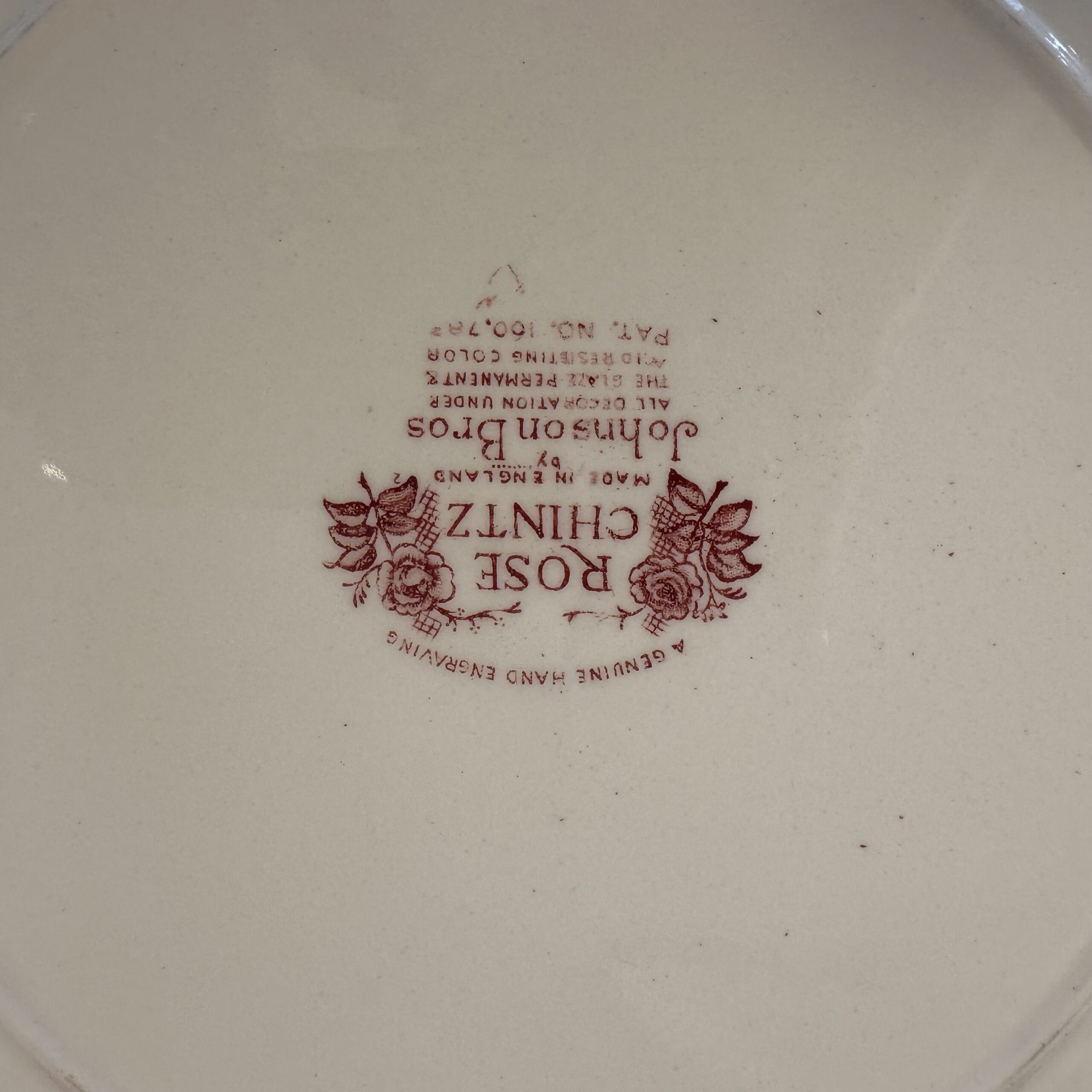 Johnson Brothers Rose Chintz taartschaal Ø 31,4 cm - Afbeelding 3