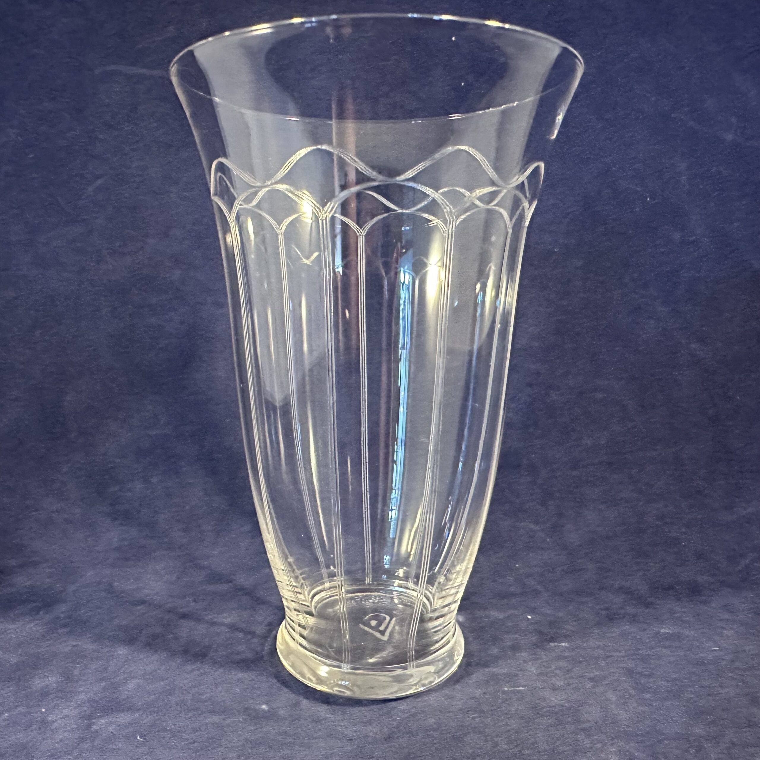 Andries Copier Leerdam 'Romanda' kristallen waterglas hoog 11,7 cm Ø 7,5 cm