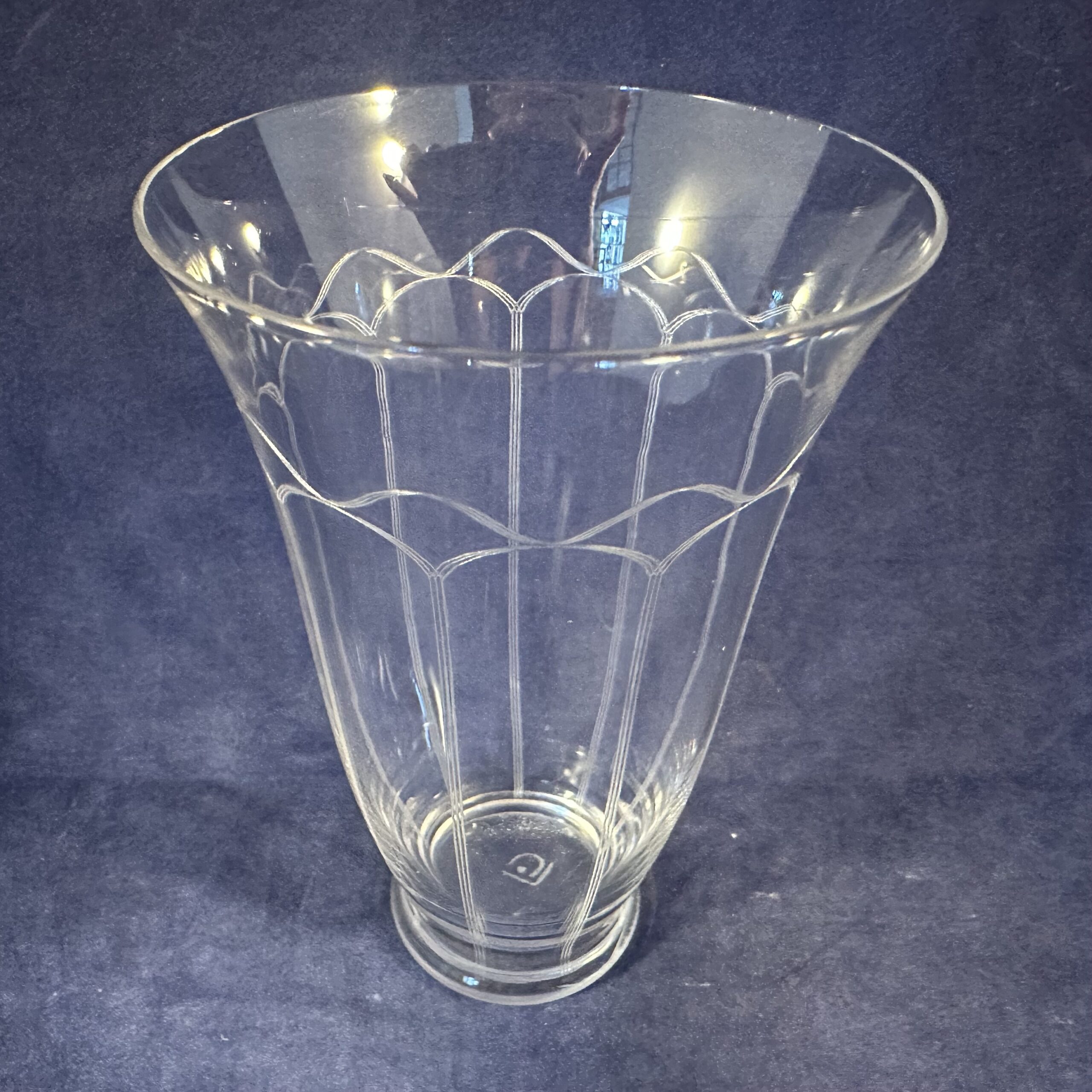 Andries Copier Leerdam 'Romanda' kristallen waterglas hoog 11,7 cm Ø 7,5 cm - Afbeelding 2