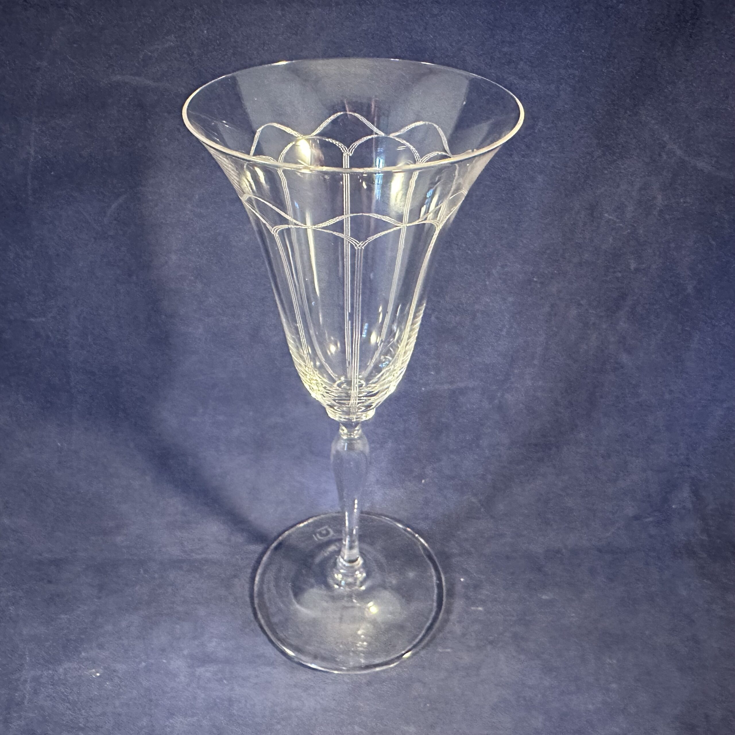 Andries Copier Leerdam 'Romanda' kristallen port/sherryglas hoog 17 cm Ø 7 cm - Afbeelding 2