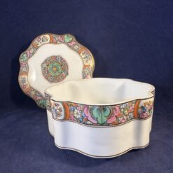 Limoges Haviland theedoos / dekseldoos Ø 13 cm, hoog 7 cm. - Afbeelding 4
