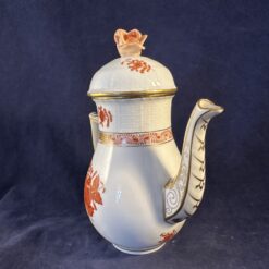 Herend Apponyi marron/orange koffiekannetje nr. 613, hoog 17 cm - Afbeelding 2