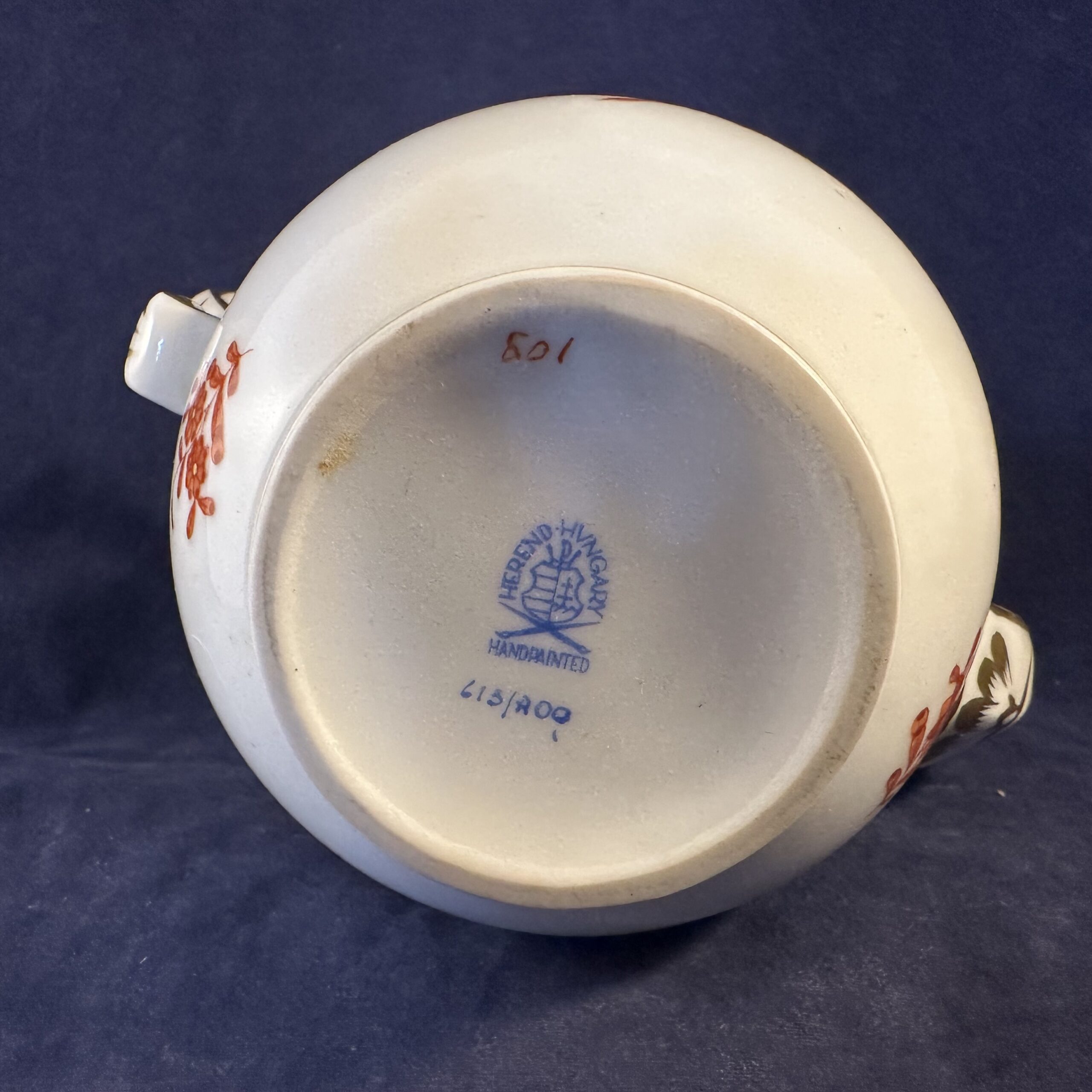 Herend Apponyi marron/orange koffiekannetje nr. 613, hoog 17 cm - Afbeelding 3
