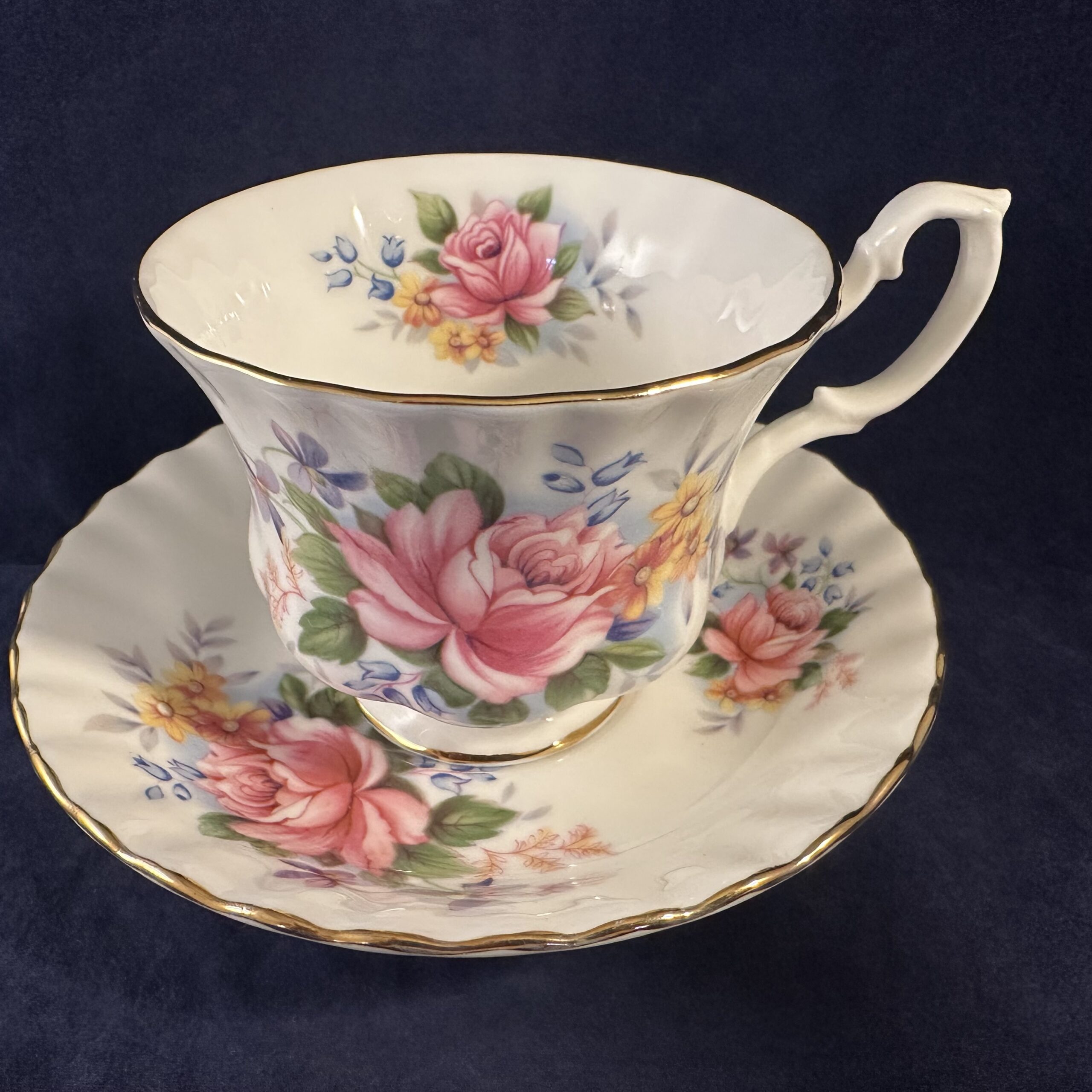 Royal Albert 'Summertime series' 'Chirton' herenkop en schotel Ø 8,8 cm hoog 7 cm - Afbeelding 2
