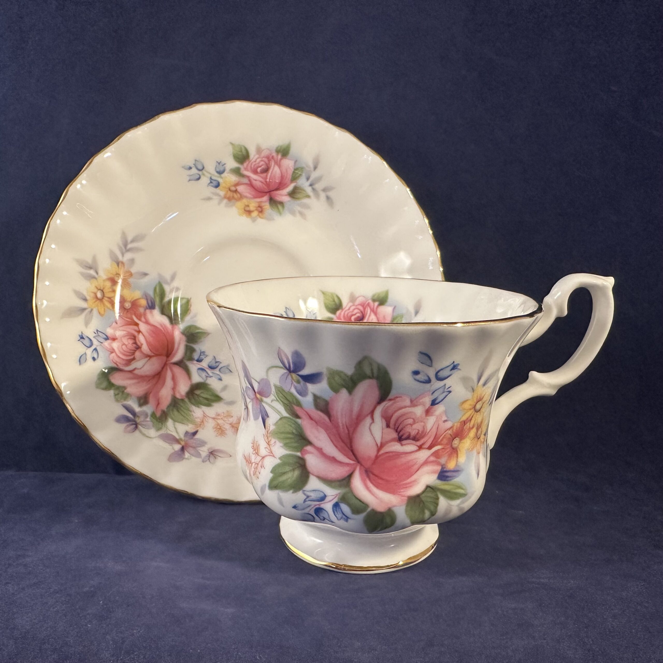 Royal Albert 'Summertime series' 'Chirton' herenkop en schotel Ø 8,8 cm hoog 7 cm - Afbeelding 3