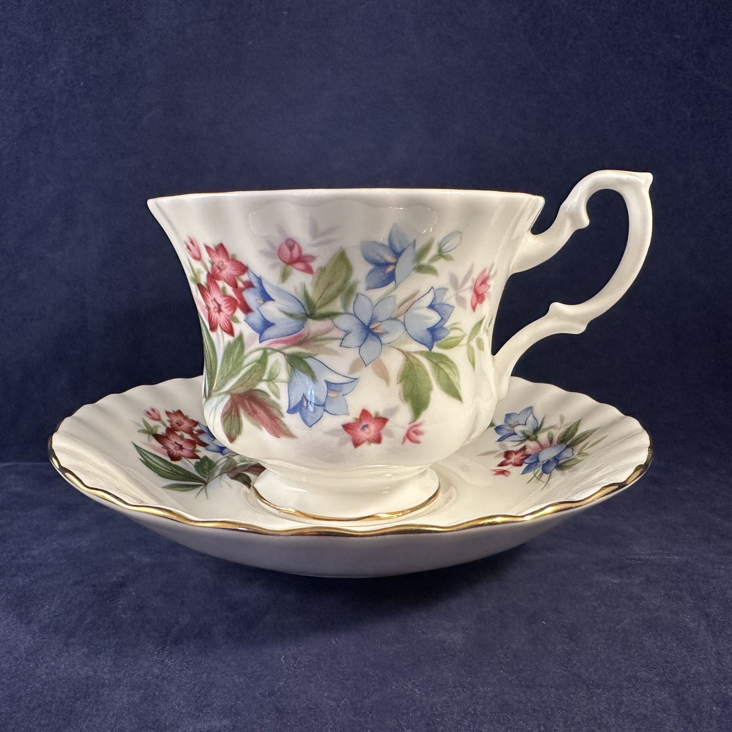 Royal Albert 'Summertime series' 'Bourton' herenkop en schotel Ø 7,3 cm hoog 7,5 cm