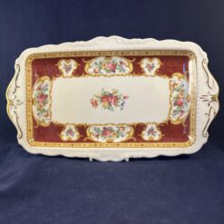 Royal Albert 'Lady Hamilton' cakeschaal/ sandwichschaal 30 x 17 cm