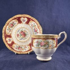 Royal Albert 'Lady Hamilton' grote kop en schotel, Ø kopje 8,5 cm, hoog 8 cm - Afbeelding 3