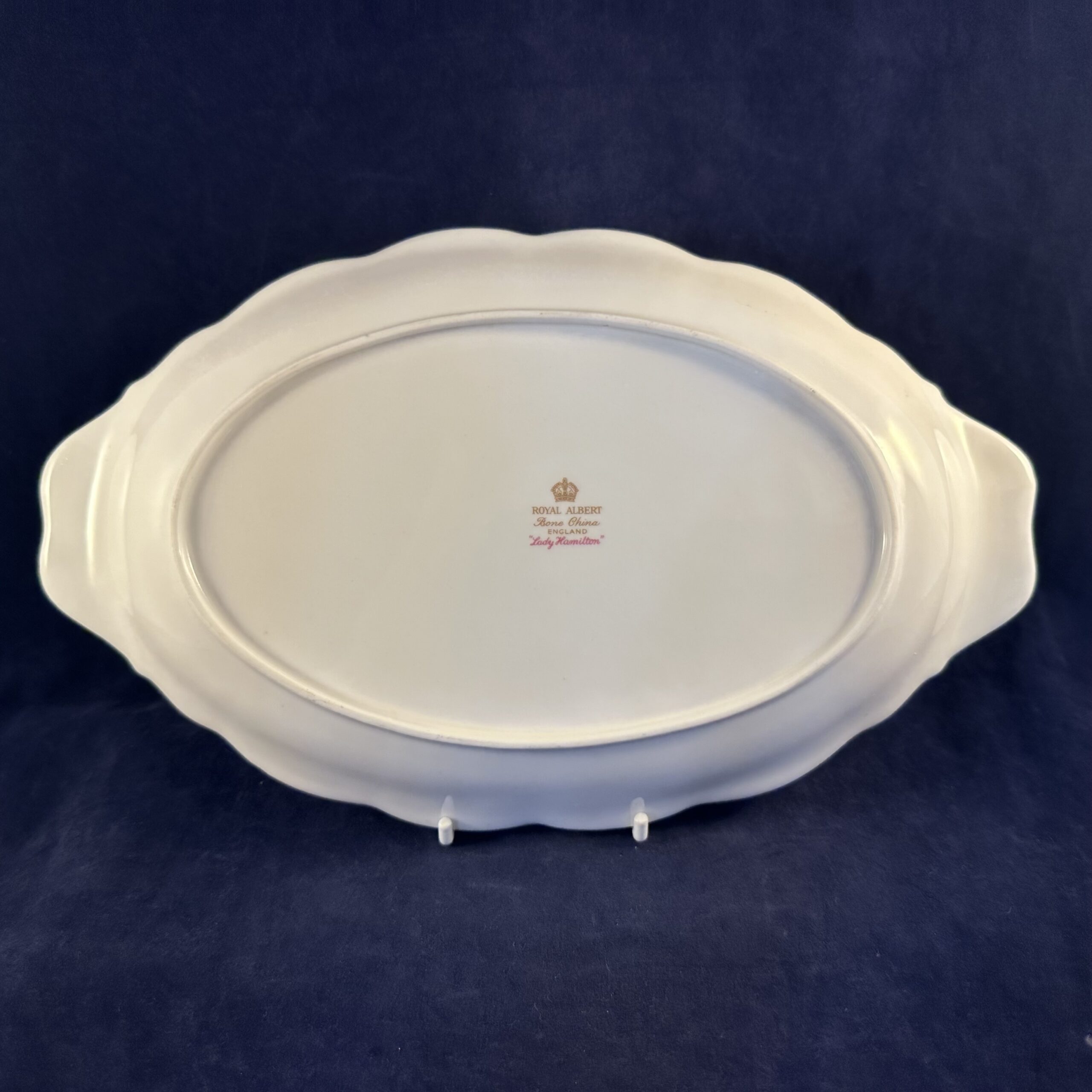 Royal Albert 'Lady Hamilton' zuurschaal/ vleeswarenschaal Ø 26 x 16 cm. - Afbeelding 3