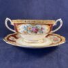 Royal Albert 'Lady Hamilton' soepkom met schotel Ø 12 cm, hoog 6 cm.