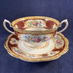 Royal Albert 'Lady Hamilton' soepkom met schotel Ø 12 cm, hoog 6 cm. - Afbeelding 3