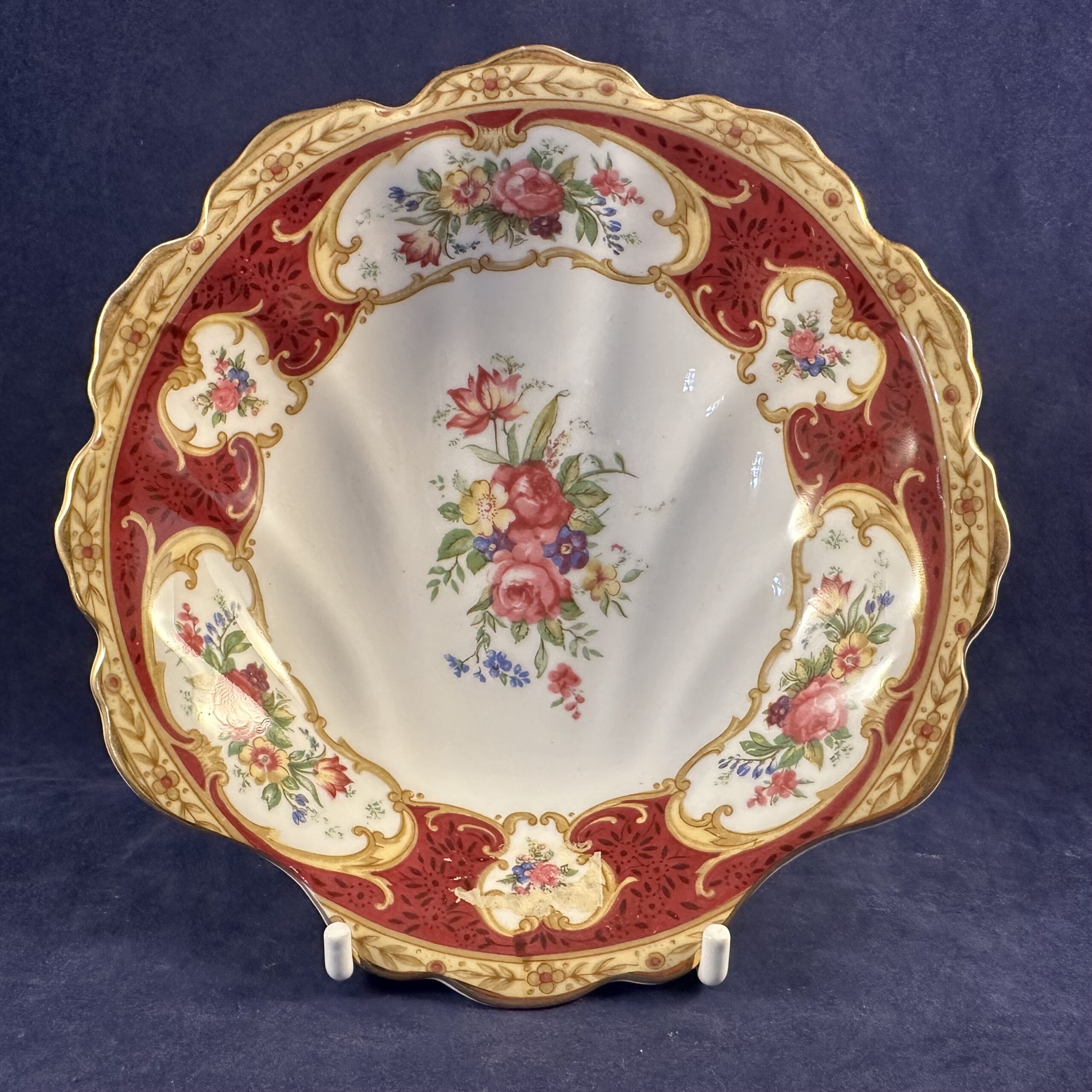 Royal Albert 'Lady Hamilton' bonbonschaaltje in schelpvorm/ zeepschelpje Ø 13 cm