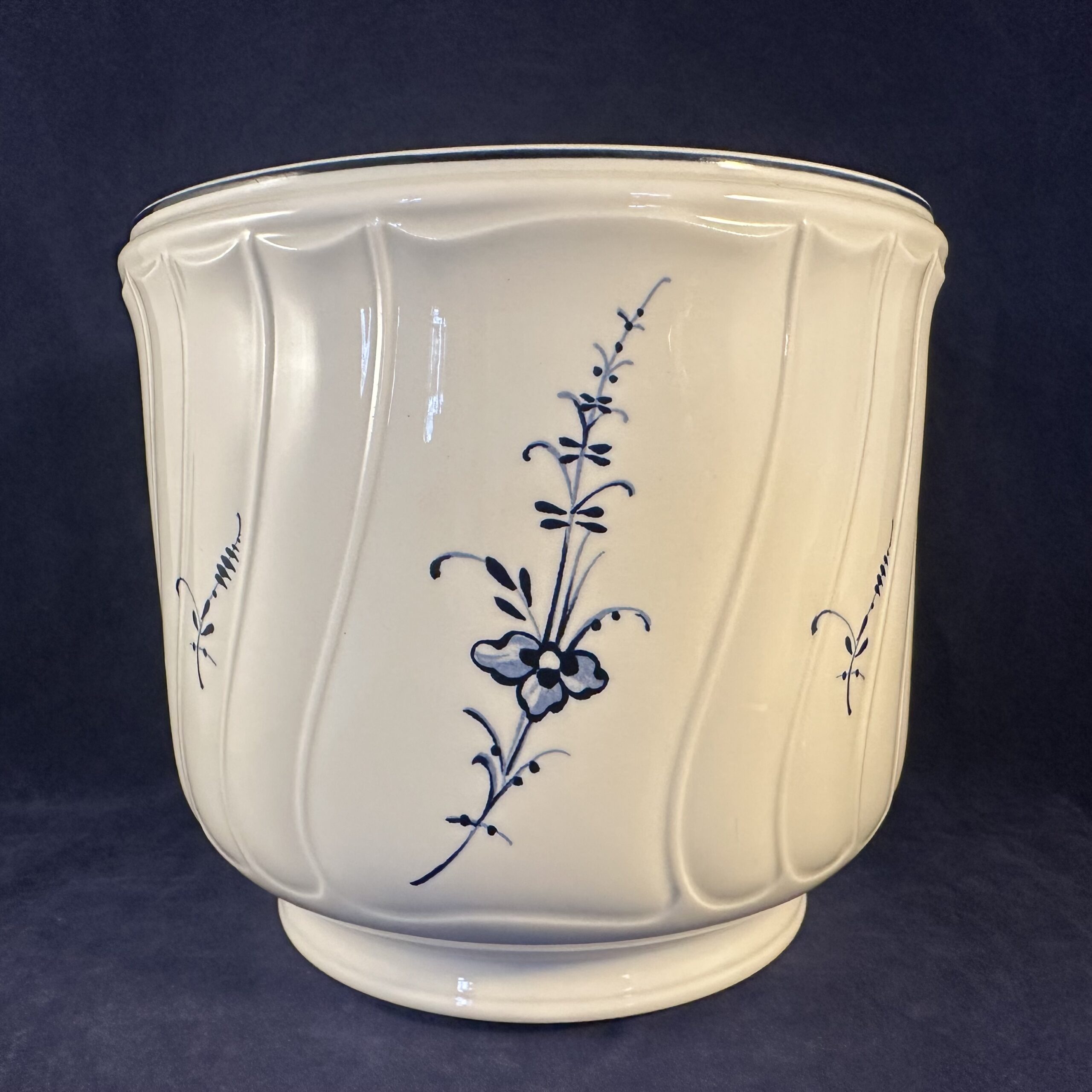 Villeroy en Boch 'Vieux Luxembourg' plantenpot/ bloempot/ cachepot Ø 15,5 cm, hoog 14 cm