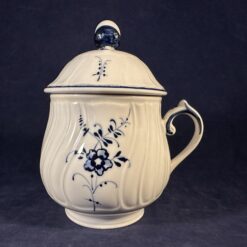 Villeroy & Boch Vieux Luxembourg pot au creme met deksel en schotel, Ø kop 5,6 cm, hoog 10 cm