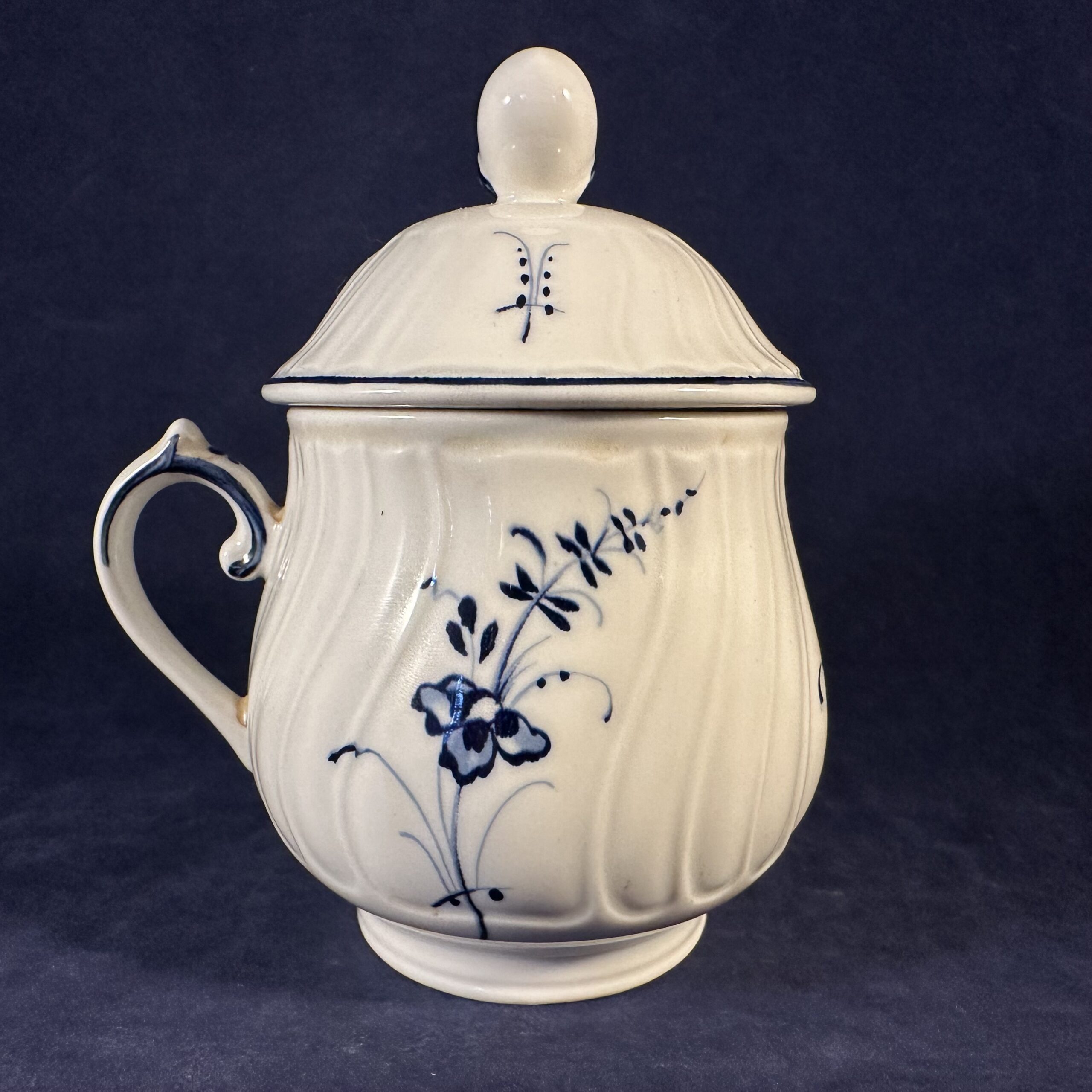 Villeroy & Boch Vieux Luxembourg pot au creme met deksel en schotel, Ø kop 5,6 cm, hoog 10 cm - Afbeelding 2