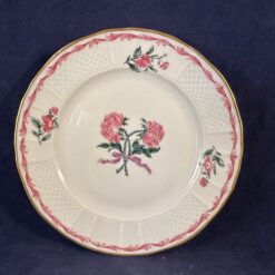 Limoges Bernardaud 'Les deux roses' gebaksbord Ø 16,5 cm
