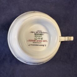 Limoges Bernardaud 'Les deux roses' theekop zonder schotel Ø kopje 10 cm, hoogte 4,8 cm. - Afbeelding 4