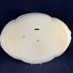 Herend Apponyi roze grote ovale presenteerschaal met strikken nr. 400 AOG 28,5 x 40,5 cm. - Afbeelding 6