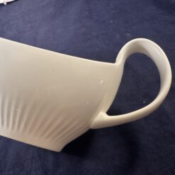 Wedgwood 'Galaxie White' sauskom met losse schotel Ø 21,5 x 8,5 cm, hoog 11,5 cm - Afbeelding 4