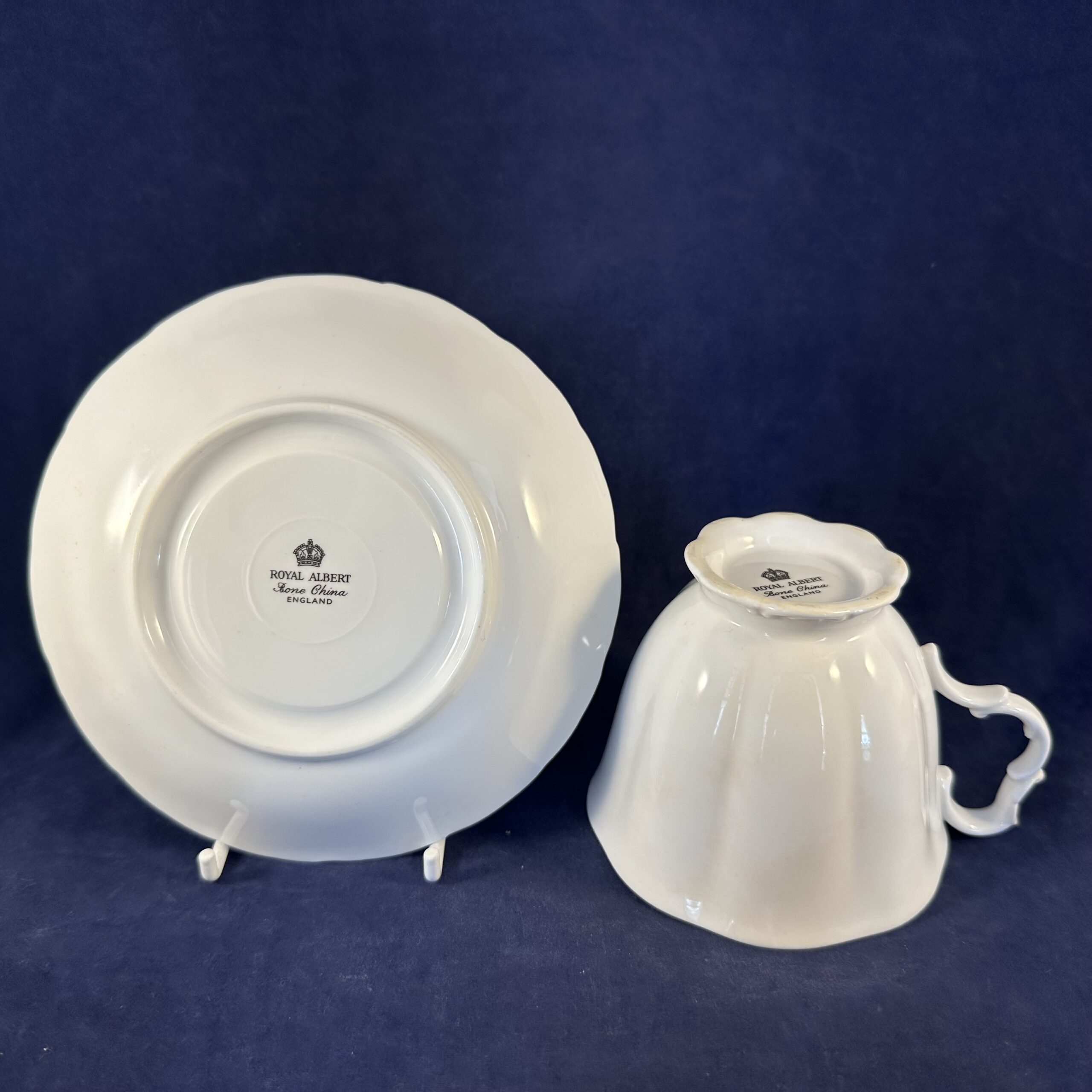 Royal Albert 'Gossamer' herenkop en schotel Ø kop 9 cm, hoog 7,3 cm - Afbeelding 2