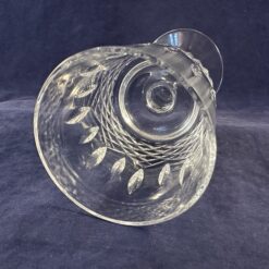 Set van 6 geslepen kristallen wijnglazen, hoog 16,8 cm, Ø 6 cm - Afbeelding 2