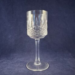 Set van 6 geslepen kristallen kleine wijnglazen/ portglazen, hoog 16 cm, Ø 5,7 cm