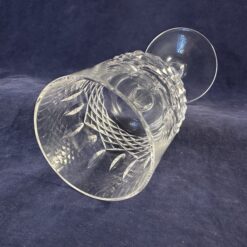 Set van 6 geslepen kristallen kleine wijnglazen/ portglazen, hoog 16 cm, Ø 5,7 cm - Afbeelding 2