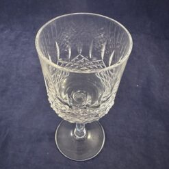Set van 6 geslepen kristallen kleine wijnglazen/ portglazen, hoog 16 cm, Ø 5,7 cm - Afbeelding 3