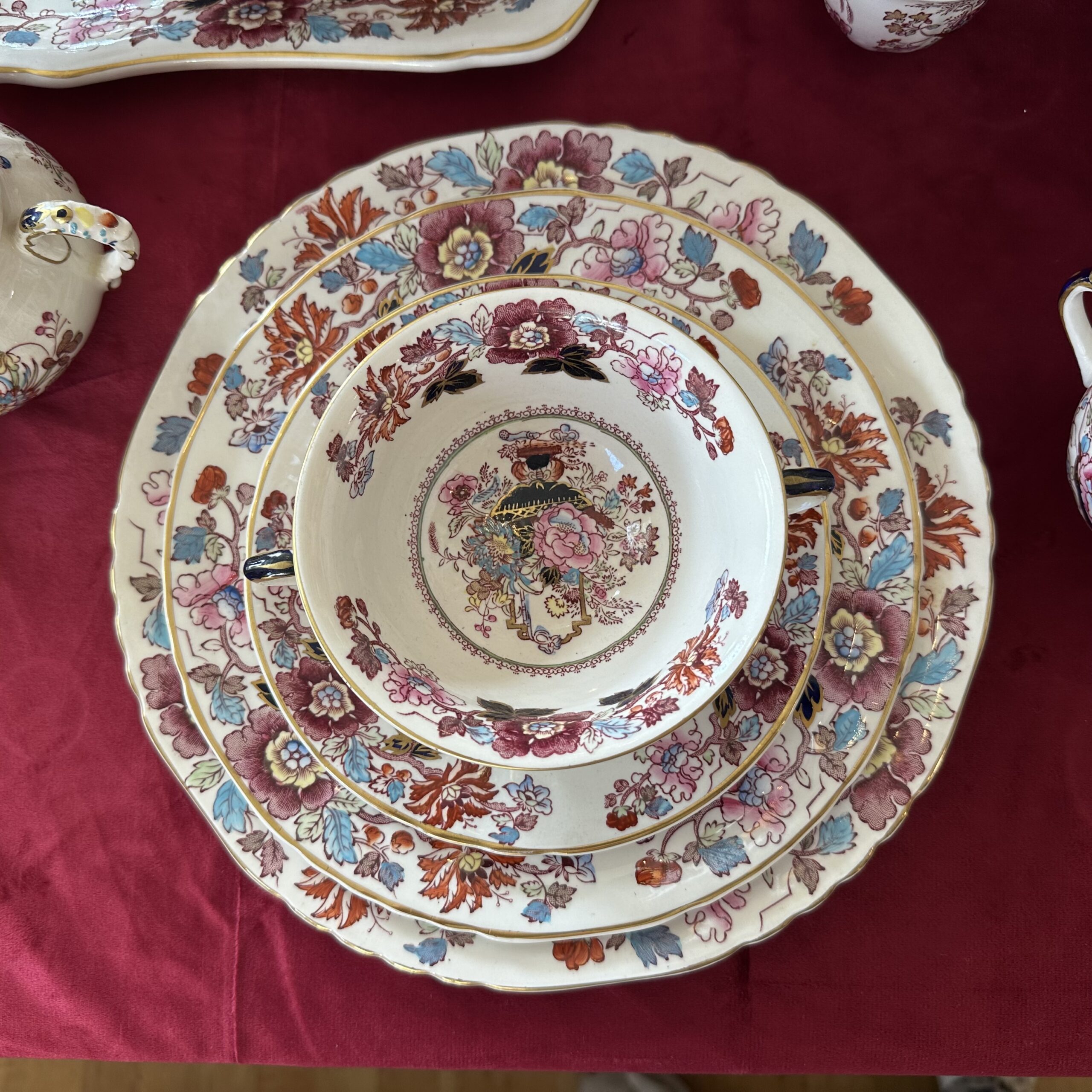 12 persoons Mason's 'Brocade' diner servies - Afbeelding 4