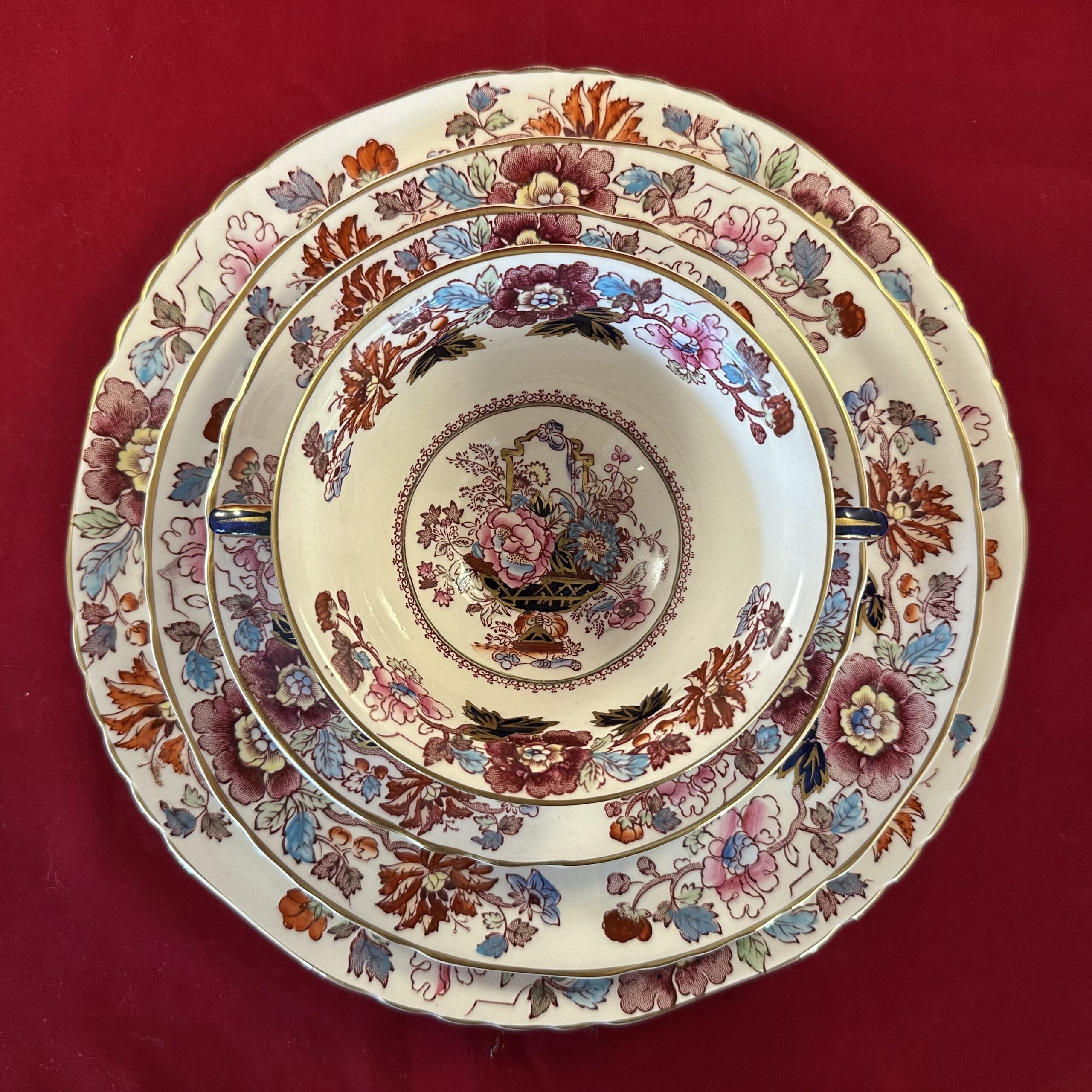 12 persoons Mason's 'Brocade' diner servies - Afbeelding 16