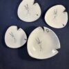 Flora 'Capri' plateel Gouda set van 1 schaaltje Ø 21,7 cm met 3 schotels Ø 15,5 cm.
