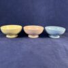 Flora plateel Gouda set van 3 matte pastelkleurige bakjes Ø 7,5 cm hoog 3,8 cm