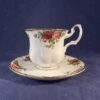 Royal Albert 'Old country roses' mokkakop en schotel Ø kop 6,3 cm, hoog 6,5 cm