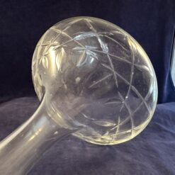 Geslepen kristallen karaf met stop, hoog 26 cm - Afbeelding 3