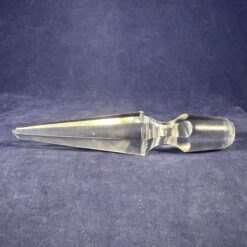 Losse stop van kristallen karaf, lang 14 cm Ø 1,8 cm.
