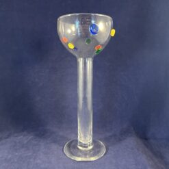Unieke glazen vaas hoog 26 cm. Ø 10 cm. - Afbeelding 2
