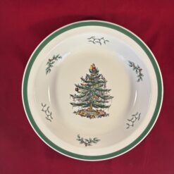 Spode 'Christmas tree' ovenschaal Ø 27 cm, diep 4,7 cm. Made in England