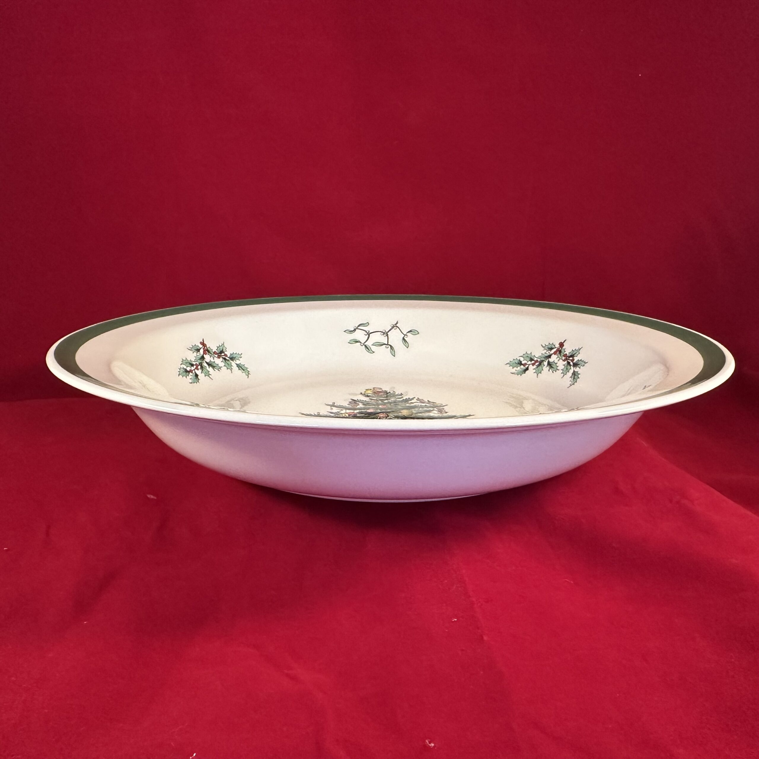 Spode 'Christmas tree' ovenschaal Ø 27 cm, diep 4,7 cm. Made in England - Afbeelding 2