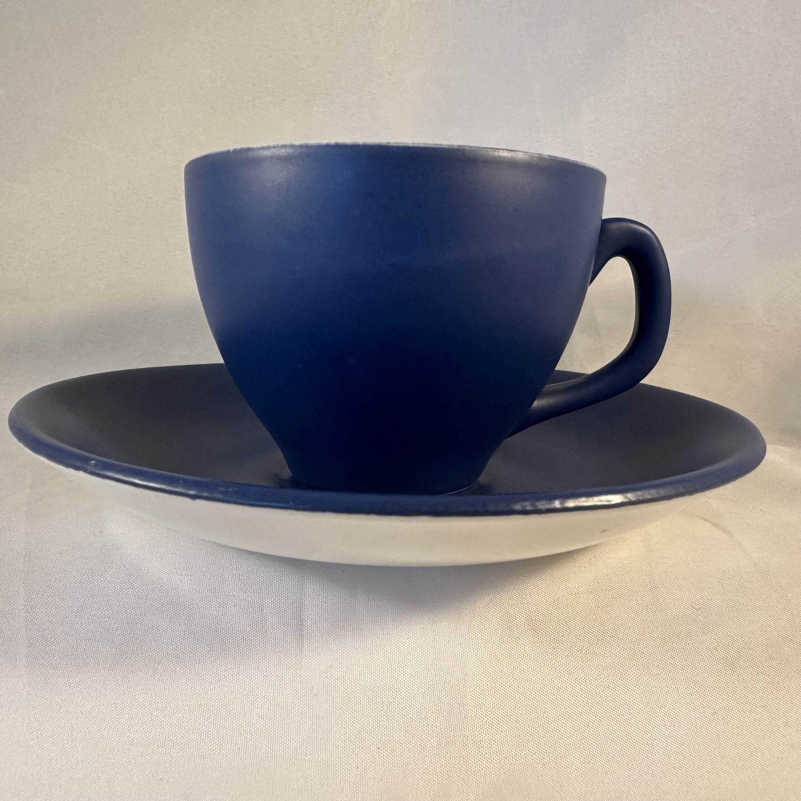 Goedewaagen 'Fiesta' Blue Sky kop en schotel Ø 7,9 cm. hoog 6 cm.