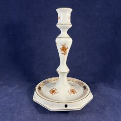 Herend Apponyi marron/ orange kandelaar 17,5 cm hoog nr 7917